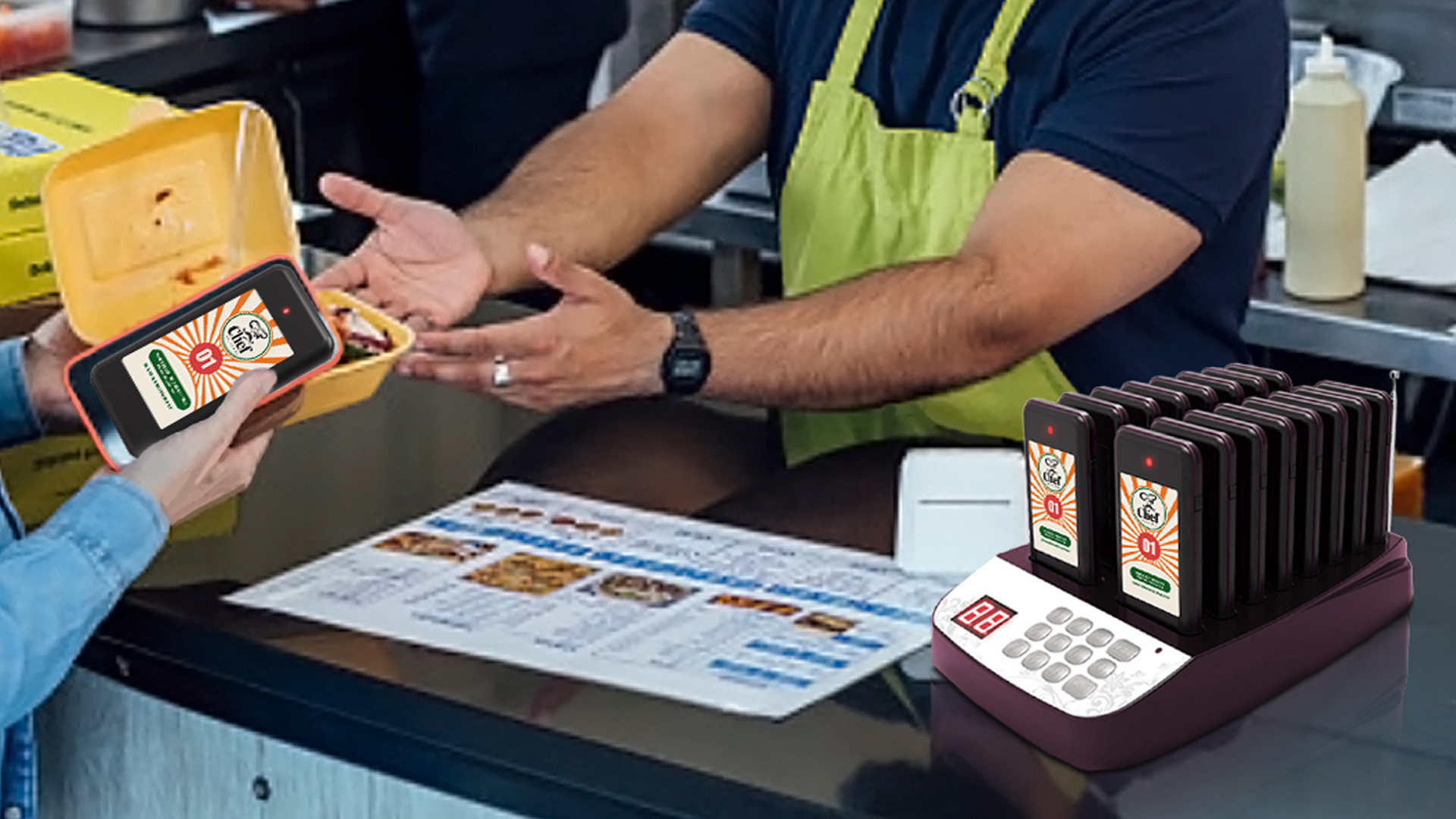Amazon.com: PANDAAR Restaurant Pager System,Beepers for 