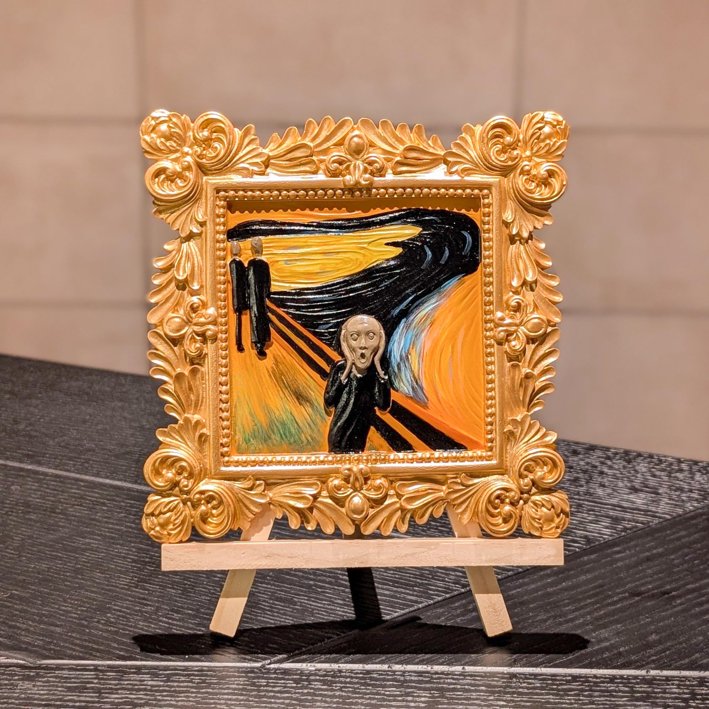 Amazon.co.jp: 名画で立体アート/ムンク「叫び」/準備不要/絵の具