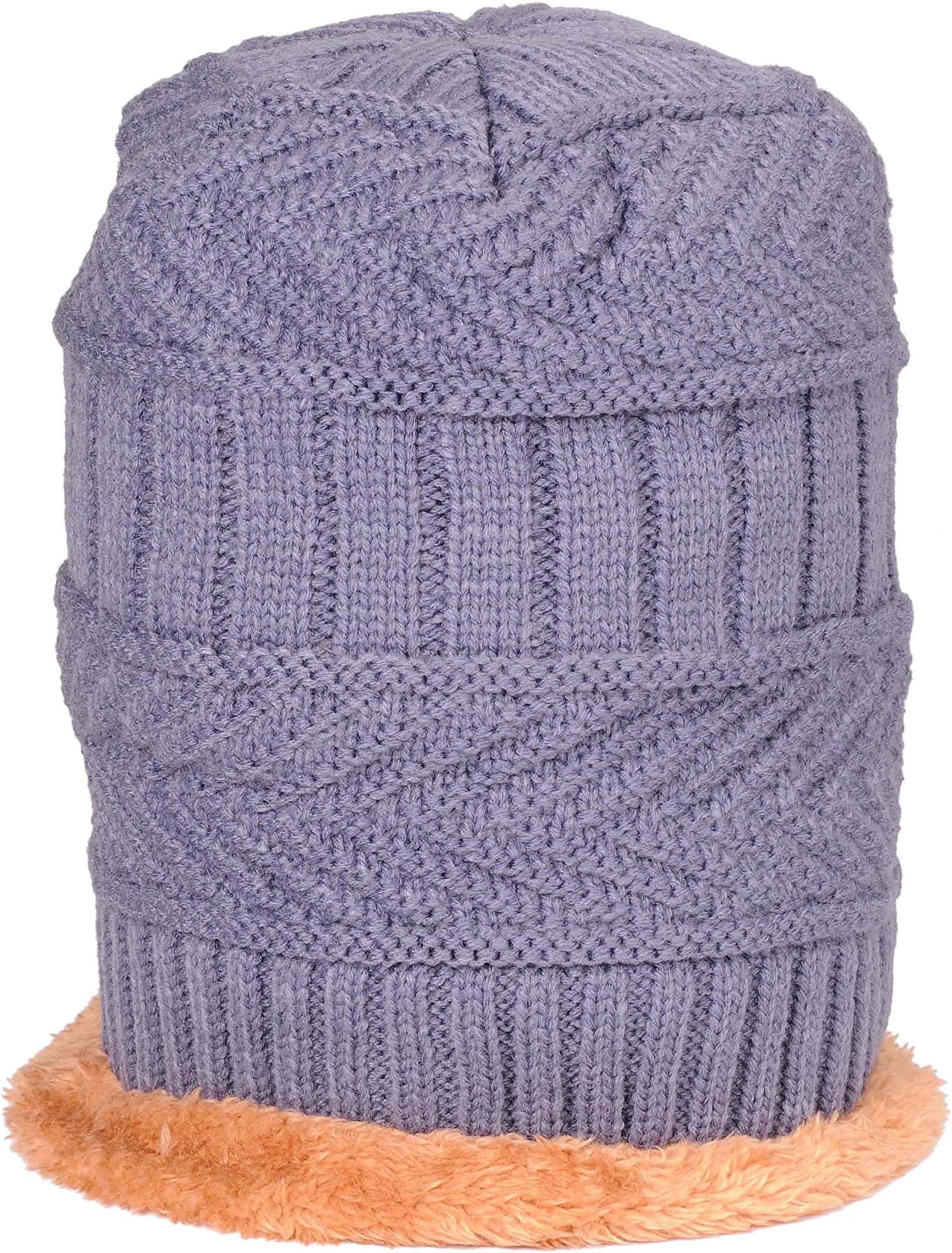 TieKartBlue Woollen Warm Winter Caps for Men