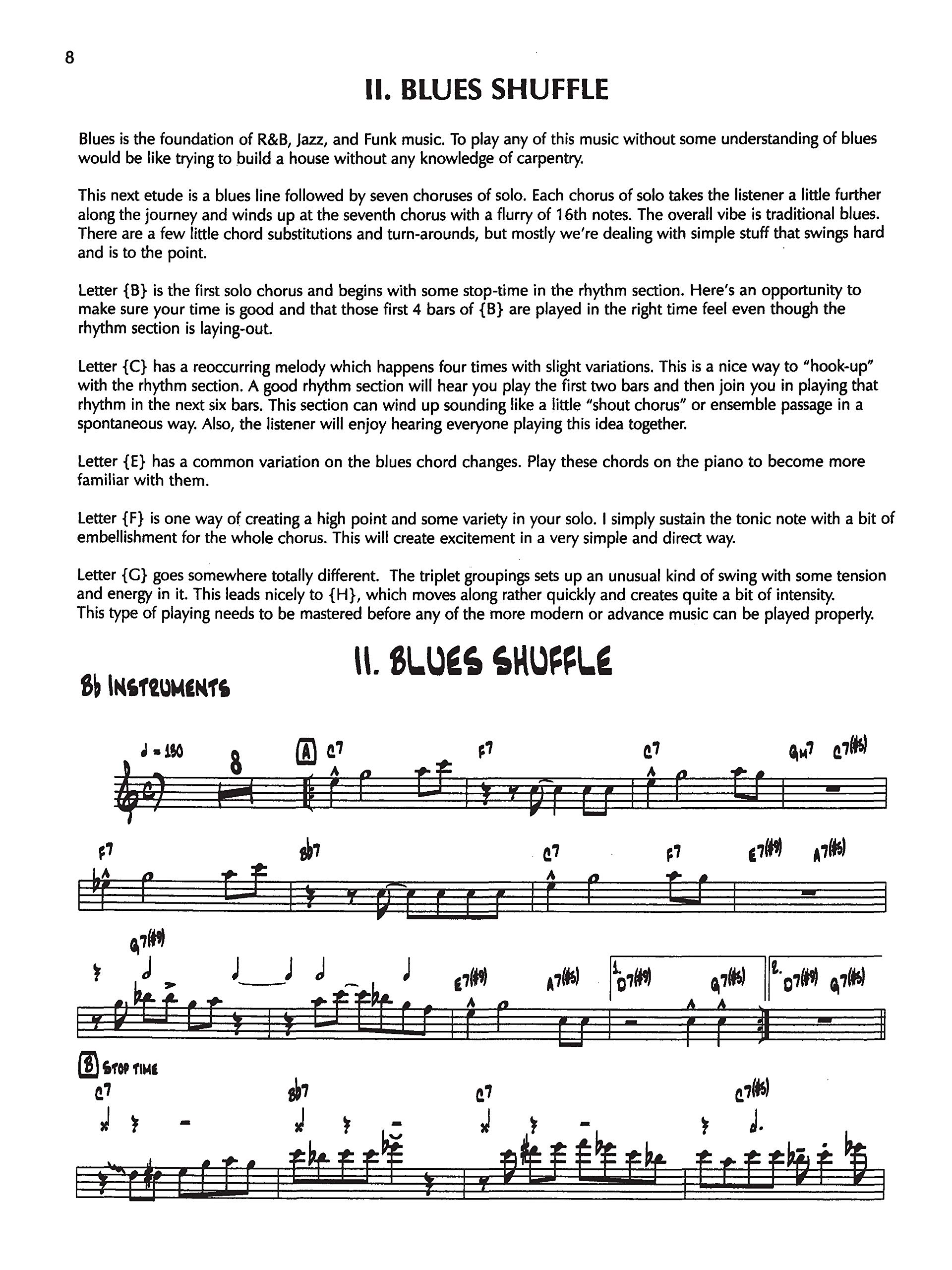 14 Blues & Funk Etudes (Bb inst/CDs) --- Jazz Band : Instrument Sib - Mintzer, Bob --- Alfred Publishing