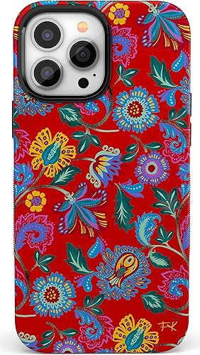 Funda Casely para iPhone 13 Pro Compatible con MagSafe Flores Pintadas Funda Floral de Frida Kahlo para iPhone 13 Pro