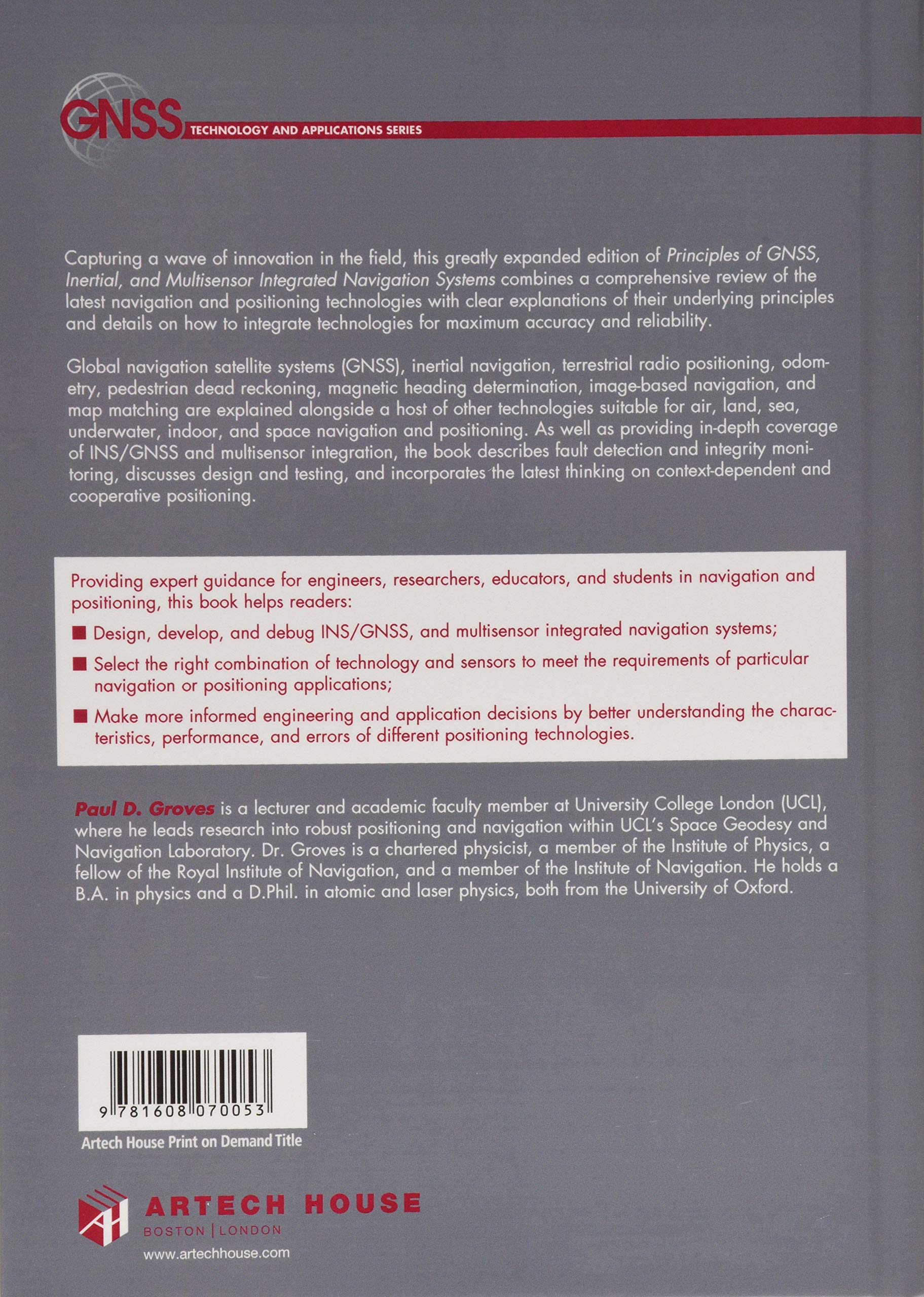 Principles of GNSS, Inertial, and Multisensor Integrated Navigation Systems, Second Edition (GNSS Technology and Applications)