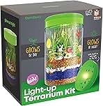 Dan&Darci Light-Up Terrarium Kit for Kids - STEM Science Kit - Educational DIY Toy for Boys & Girls - Birthday Gift - Craft Project Idea for Ages 6 7 8 9 10 11 12 Year Old