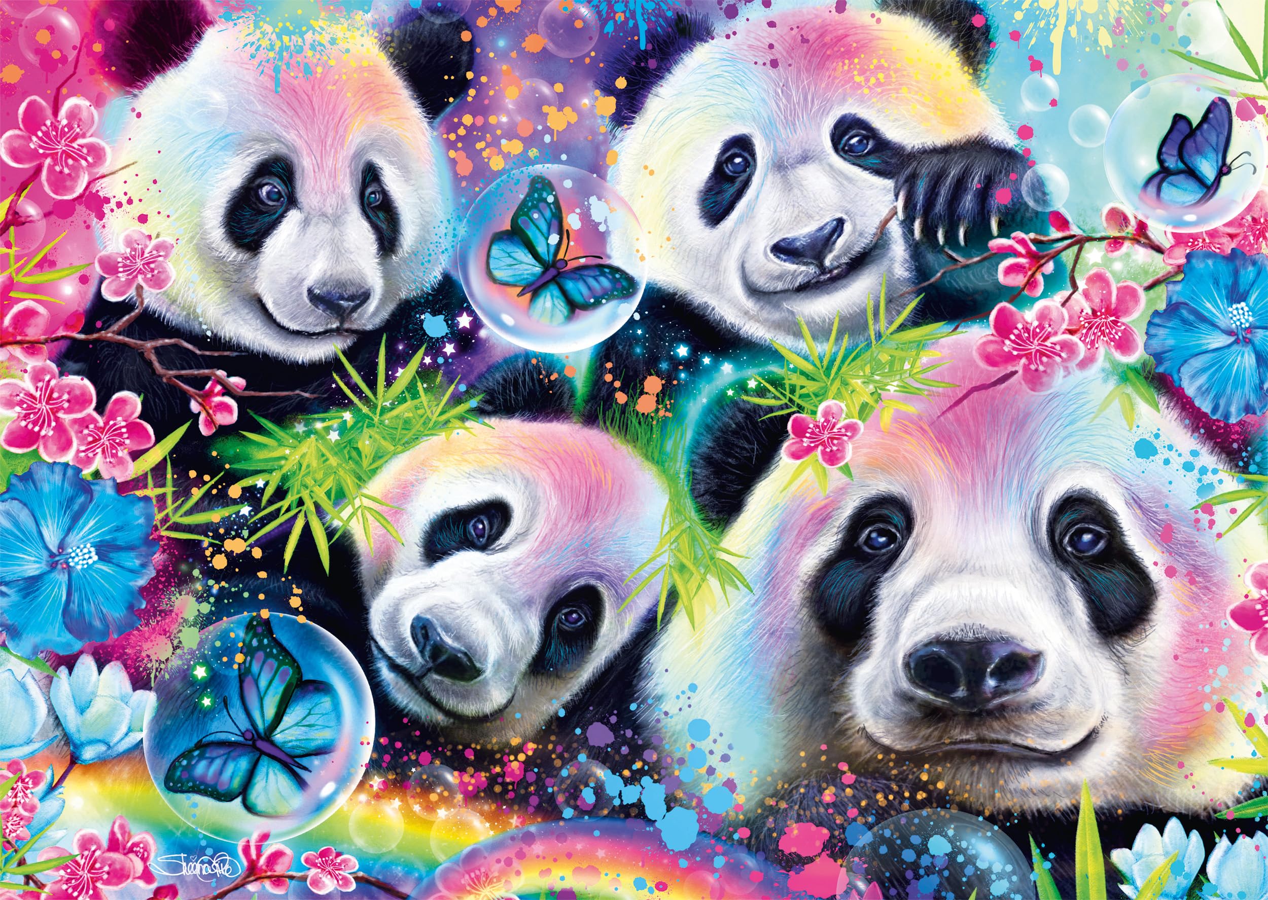 Amazon.com: Schmidt Spiele 58516 Sheena Pike Neon Flower Pandas