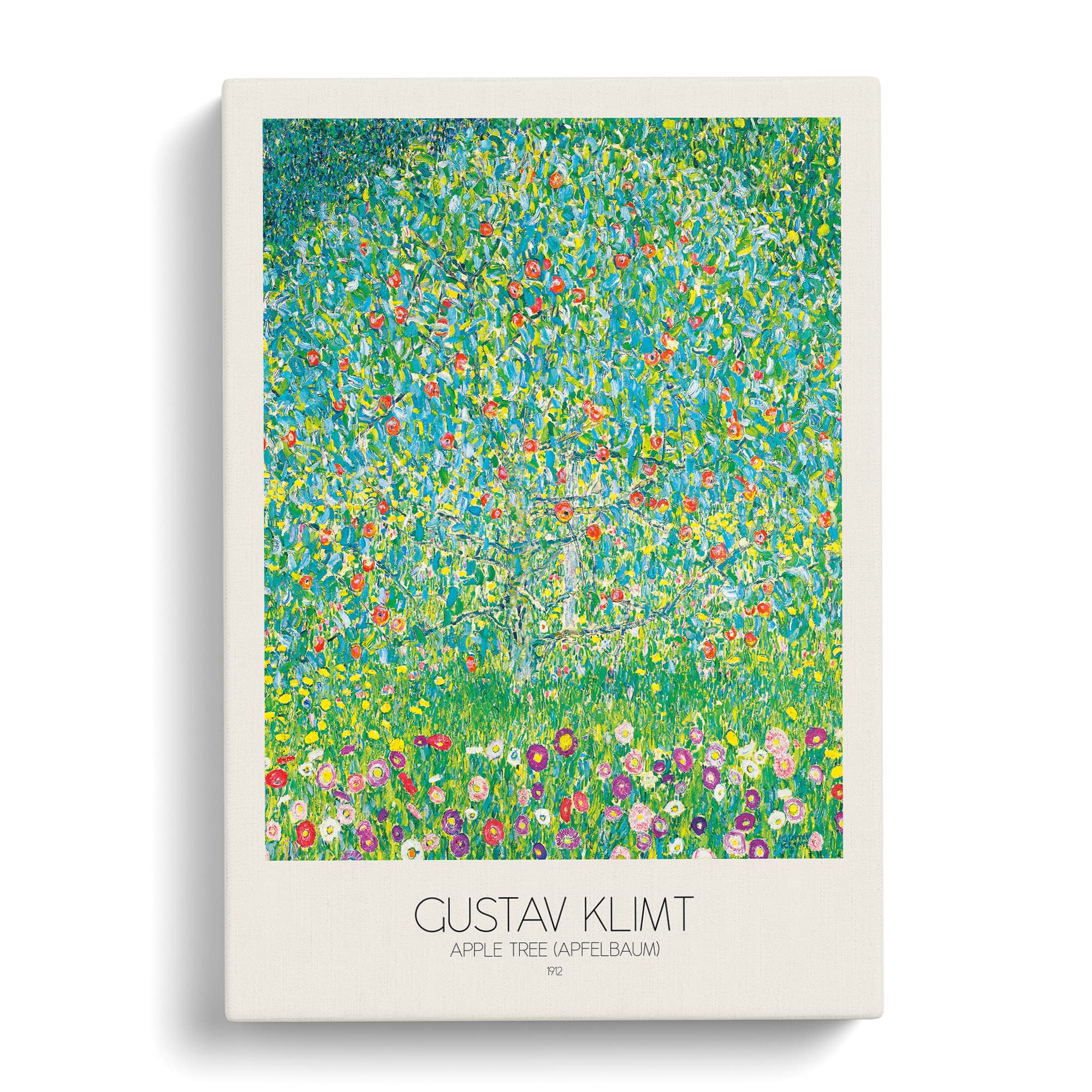 Apple Tree With Border By Gustav Klimt Canvas Print, Mixed, 25L x 50W cm - Image 2