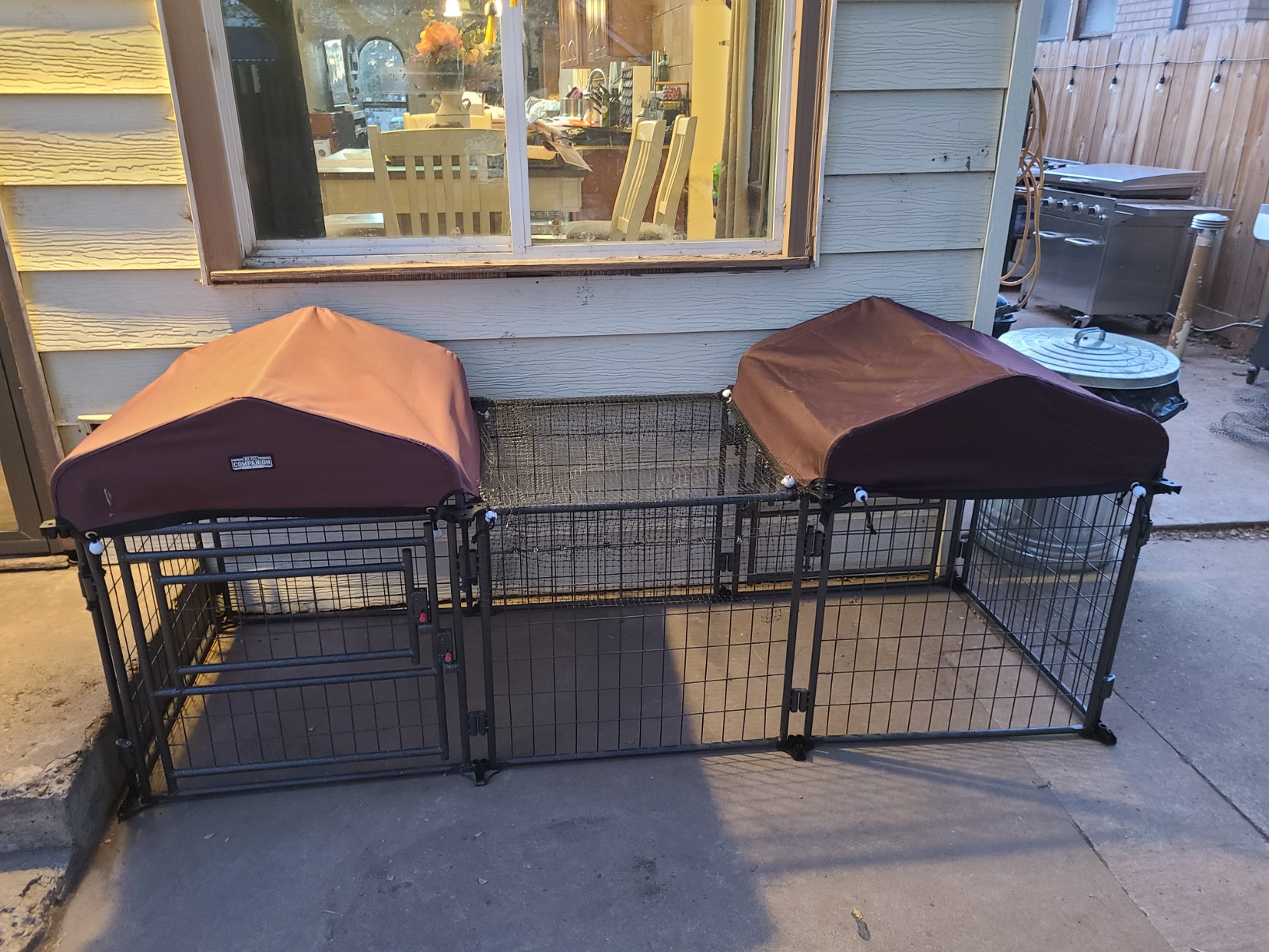 27/mo Finance My Pet Companion 8'*4'*5' Dog Kennel Large Dog Crate