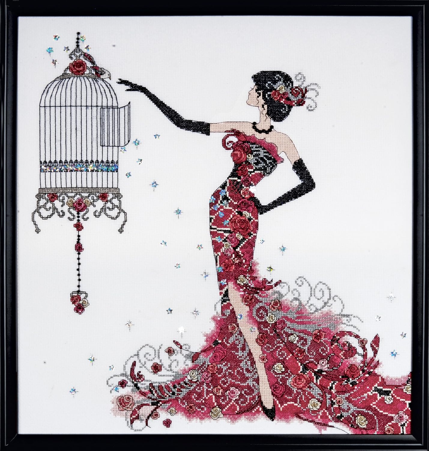Bird Cage Counted Cross Stitch Kit