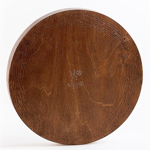 Miniatura 90 de Disco de cascada de 20 pulgadas meditativo de madera para baño de sonido relajante forma de géiser (sin bolsa)