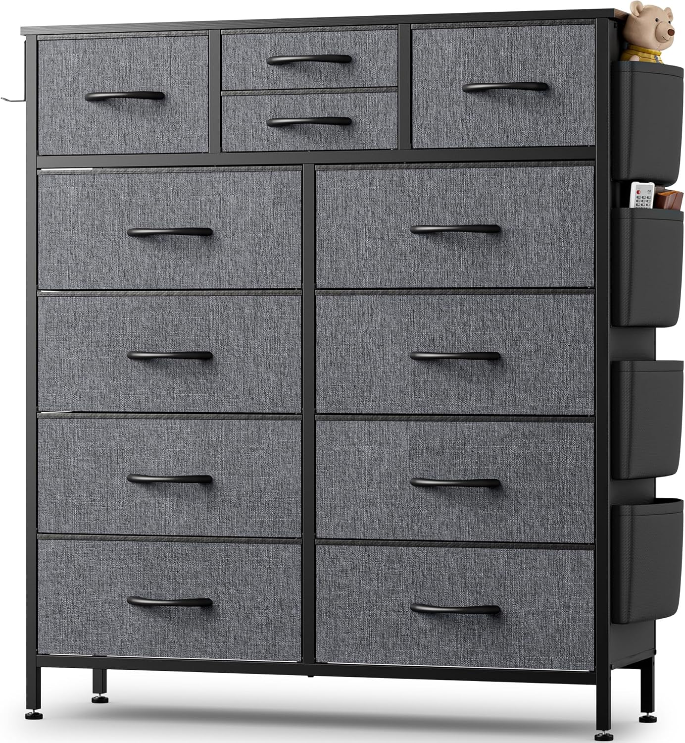 Grey Dresser for Bedroom Dresser & Chest of 12 Drawers w