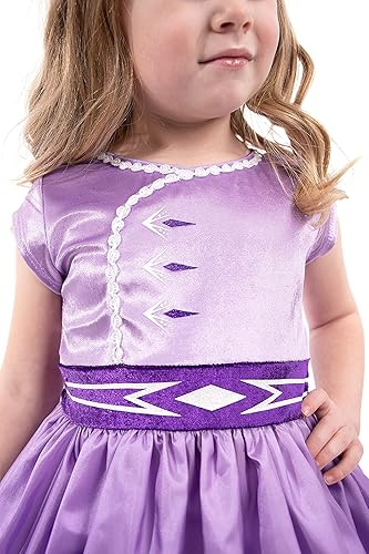 Miniatura 4 de Little Adventures Disfraz de princesa Ice Harvest Lavable a máquina, vestido de fiesta y juego de simulación para niños sin purpurina