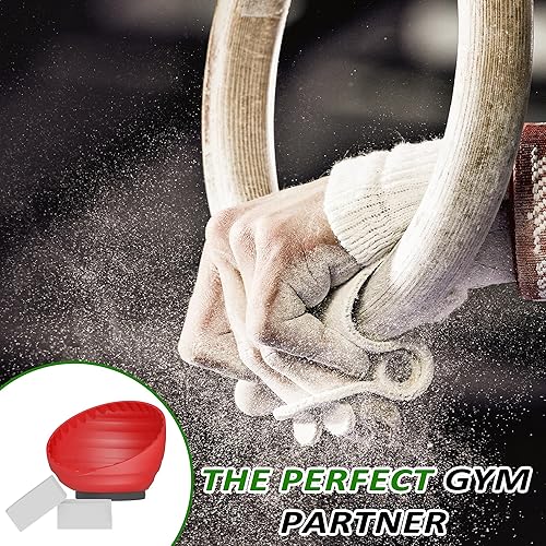 Miniatura 5 de Recipiente de tiza para gimnasio, soporte magnético para tiza negra, para levantamiento de pesas, entrenamiento, gimnasio, bloques de tiza, cuenco