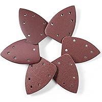 Vista 1 de S SATC 36 piezas de papel de lija para lijadora de ratón, 6 agujeros, papel de lija para lijadora de detalle, papel de lija para lijadora de palma
