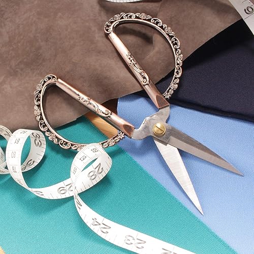 Miniatura 6 de JubileeYarn - Tijeras de bordado de rosas delicadas, cobre, 1 tijera