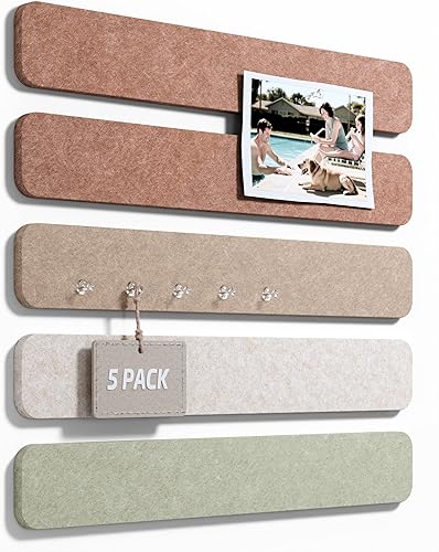 Vista 8 de Fluxynara 6 piezas de decoración de pared con flores de margaritas de fieltro, tablero de anuncios de margaritas para guardería y habitación de Rosa