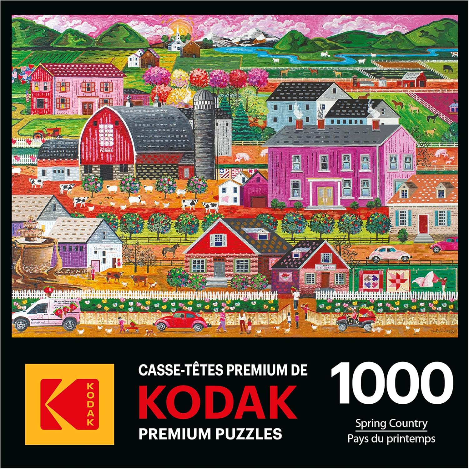 RoseArt - Kodak Premium - Spring Country - 1000 Piece Jigsaw Puzzle for Adults