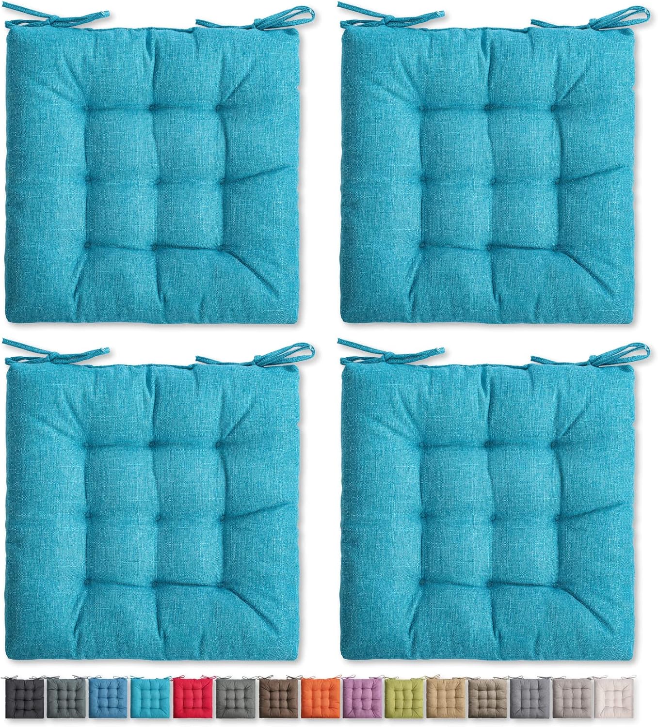 SQUARE MOON 4 Pack Chair Cushions, Seat Cushions, Chair