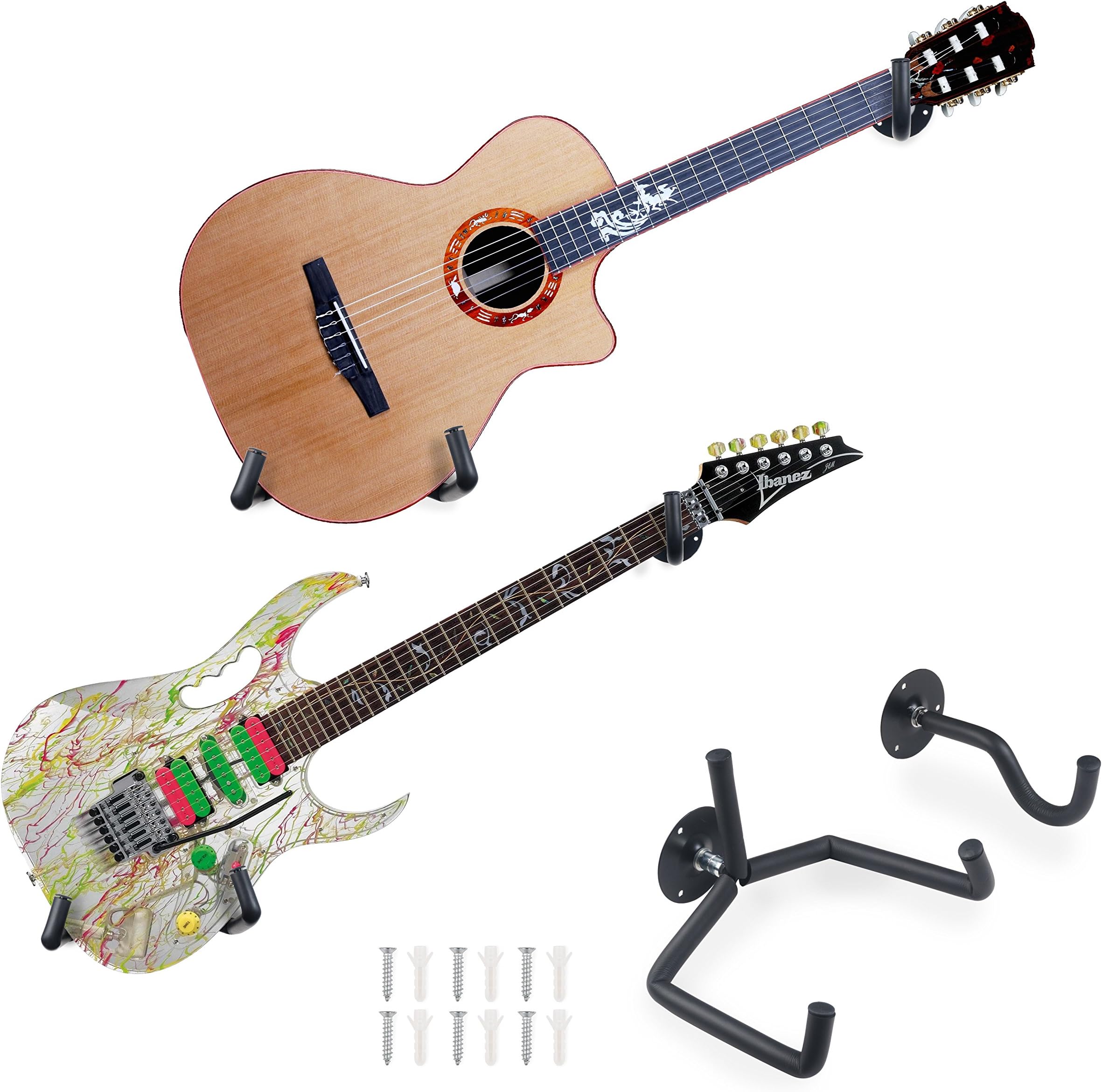Guitar Wall Mount Slatwall Horizontal Guitar Wall Hanger Holder Bass Rack Hook