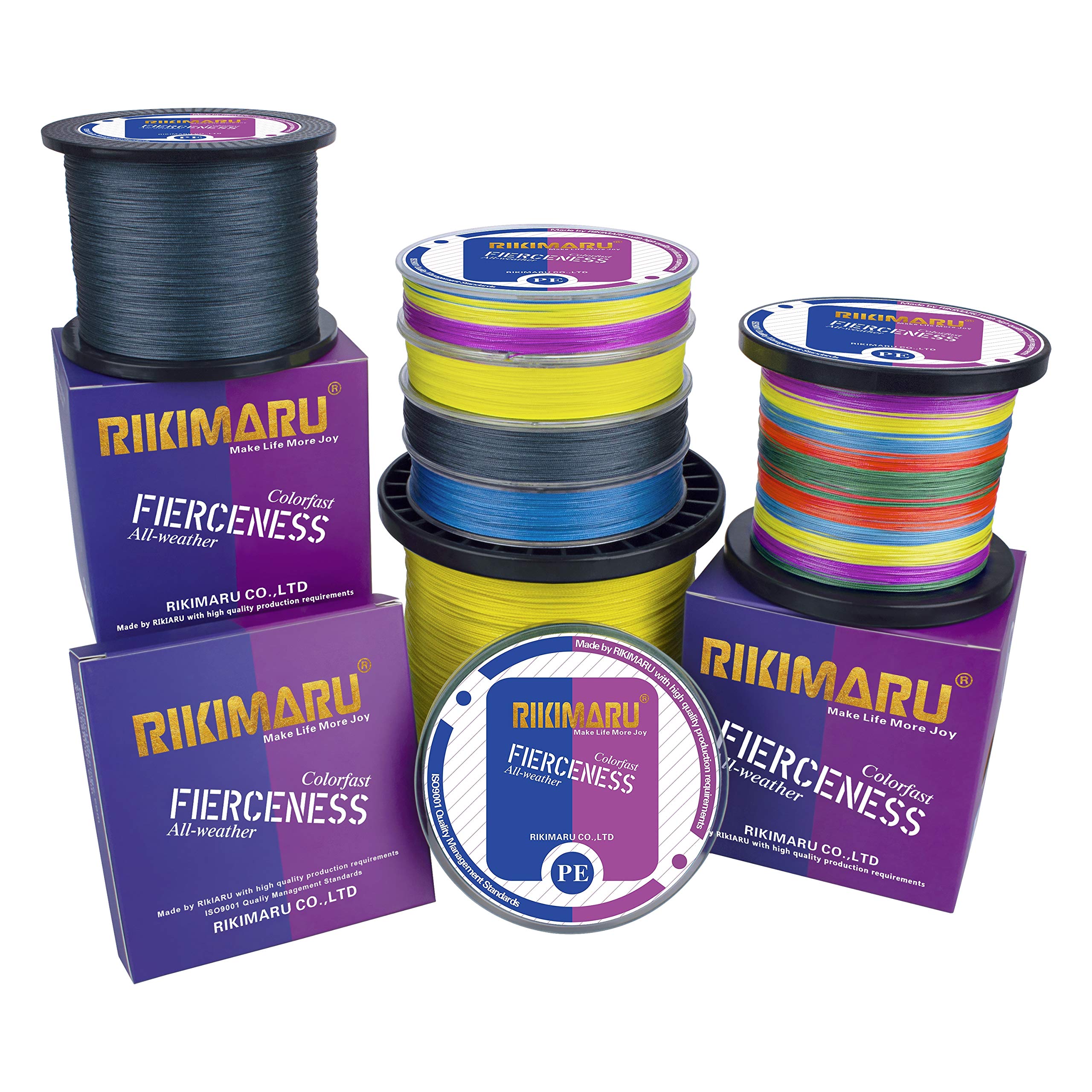 Linha De Pesca RIKIMARU Braid Pro 8X - Amarelo Limão 300 Jardas
