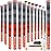 SAPLIZE Cross Cord Golf Grips Set of 13 Grips with Tape or Full Regripping Kit, Std/Mid/Jumbo, Low Taper Design, Multi-compound Hybrid, Anti-Slip Golf Club Grips, CL03 Series, Mid-Size, Orange