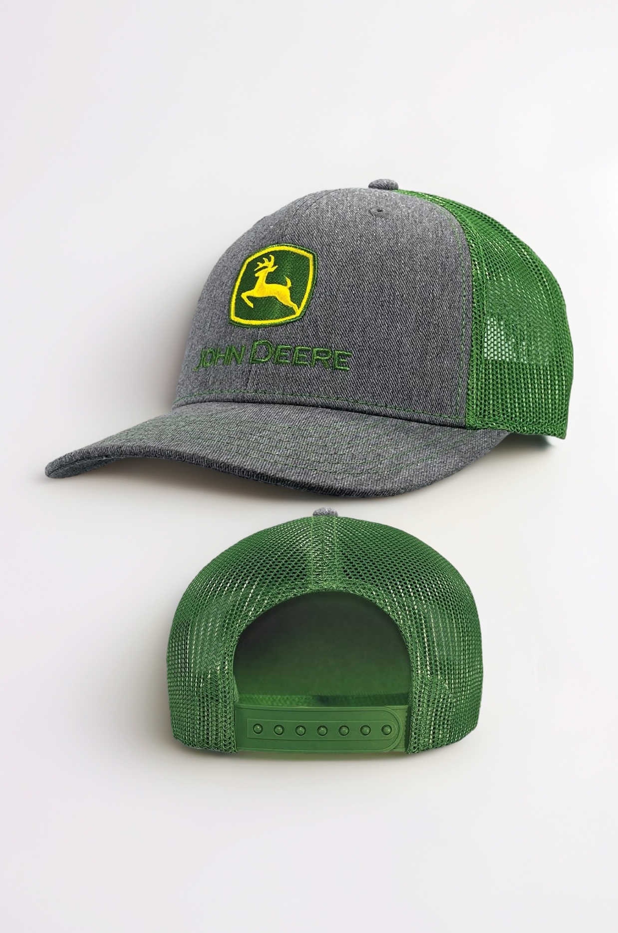 Baseball Cap Trucker Hat 13083346Hggr Current Baseball Cap Trucker Hat Trademark Embroidery Ywgr, Heather Gray/Green, One Size, Heather Gray/Green, One Size