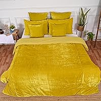 Vista 35 de Fundas de edredón de terciopelo aplastado ultra lujosas, ropa de cama bohemia color burdeos, tamaño Queen, ropa de cama UO, funda de edredón Donna