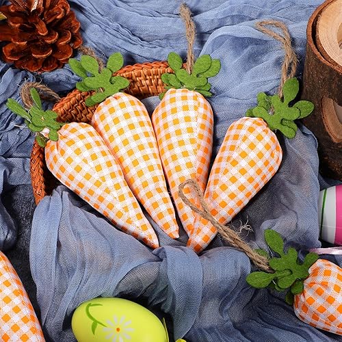 Miniatura 5 de Pancarta de zanahoria de Pascua, guirnalda de zanahoria de conejo, guirnalda de zanahoria, adorno de pared para fiesta, chimenea, decoración de