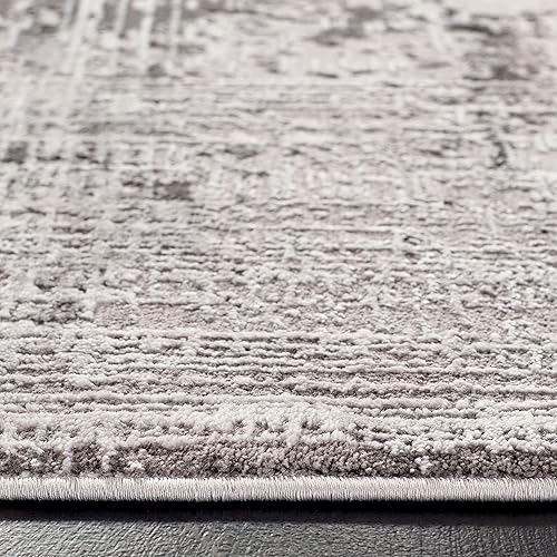 Miniatura 30 de SAFAVIEH Craft Collection - Alfombra cuadrada de 6 pies 7 pulgadas, gris y azul, diseño abstracto moderno, no desprende pelusa y de fácil cuidado