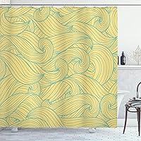 Vista 108 de Ambesonne Cortina de ducha de caballo, potente semental de Appaloosa, elegante estampado equino de campeón de sangre pura real, juego de decoración
