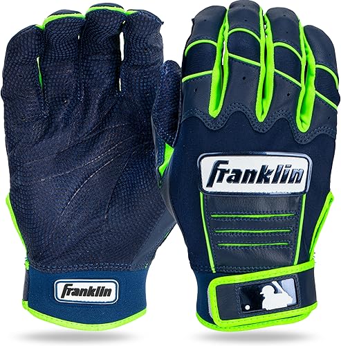 Miniatura 45 de Franklin Sports MLB - Guantes de bateo de béisbol CFX Pro para adultos y jóvenes, béisbol + sóftbol, varios tamaños + colores cerceta