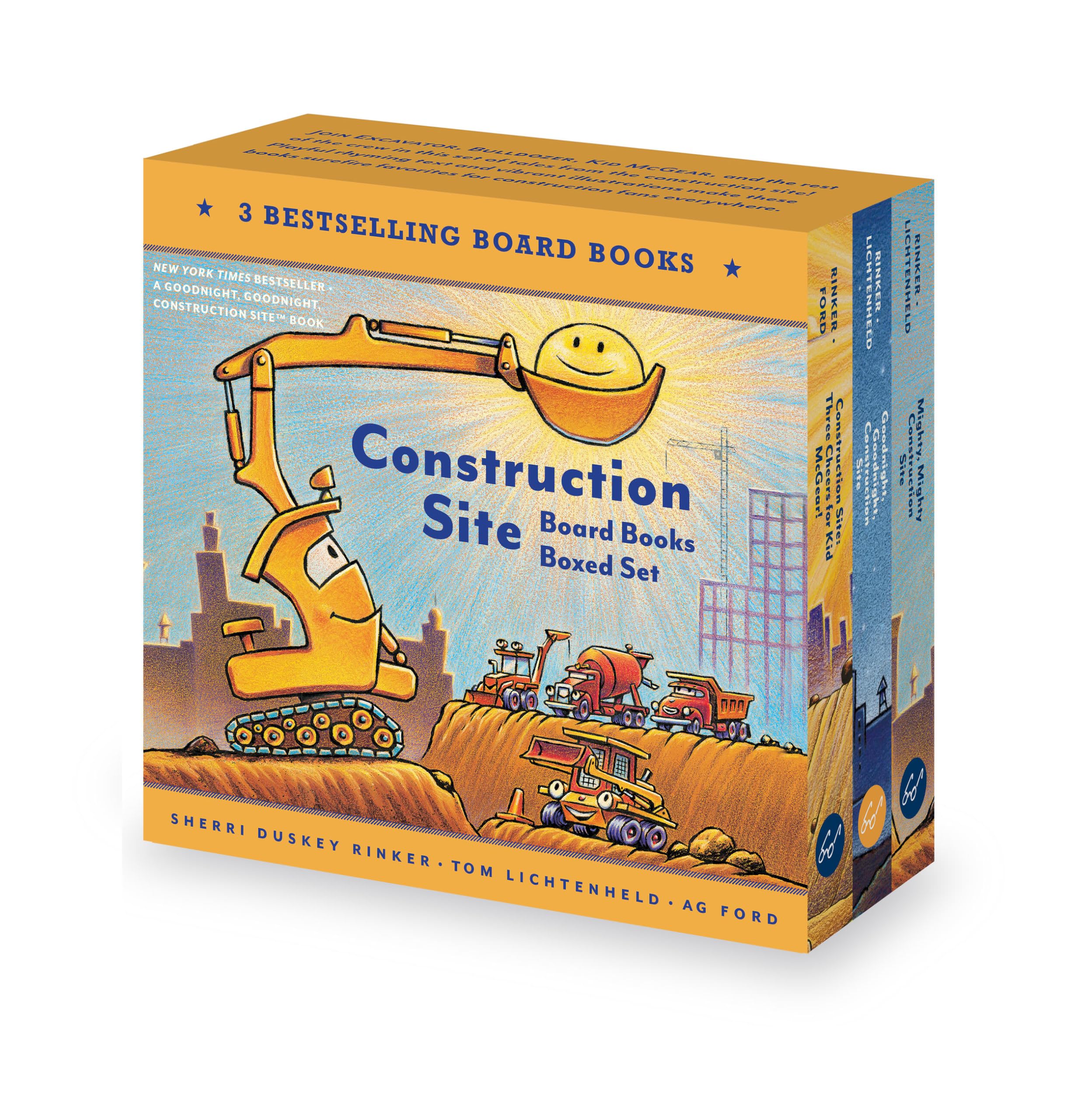 Construction Site Board Books Boxed Set (Goodnight, Goodnight, Construction Site)