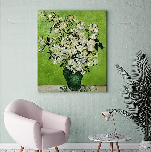 Miniatura 846 de A&T ARTWORK The Starry Night de Vincent Van Gogh. Tamaño del marco: 36 x 30 pulgadas, tamaño de la imagen: 30 x 24 pulgadas, reproducciones clásicas