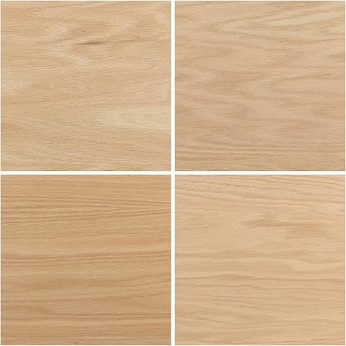 Miniatura 4 de 10 hojas de roble rojo de 12 x 19 pulgadas  0.197 in 14 de pulgada, núcleo de MDF, 12x19 pulgadas, grado premium A1, una cara, lista para Glowforge,