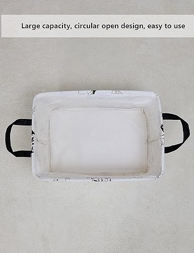Miniatura 5 de QUEENLALA Cesta rectangular para la ropa suciacesta plegable para la ropa del cuarto del bebé para organizarcestas de almacenamiento, juguetes para