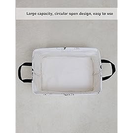 QUEENLALA Rectangular Laundry Hamper/Foldable Nursery Laundry Basket for Organizing/Storage Bin Baskets/Children Toy Office Bedroom/Toy Bin Closet Shelf BasketsRec-Zoo