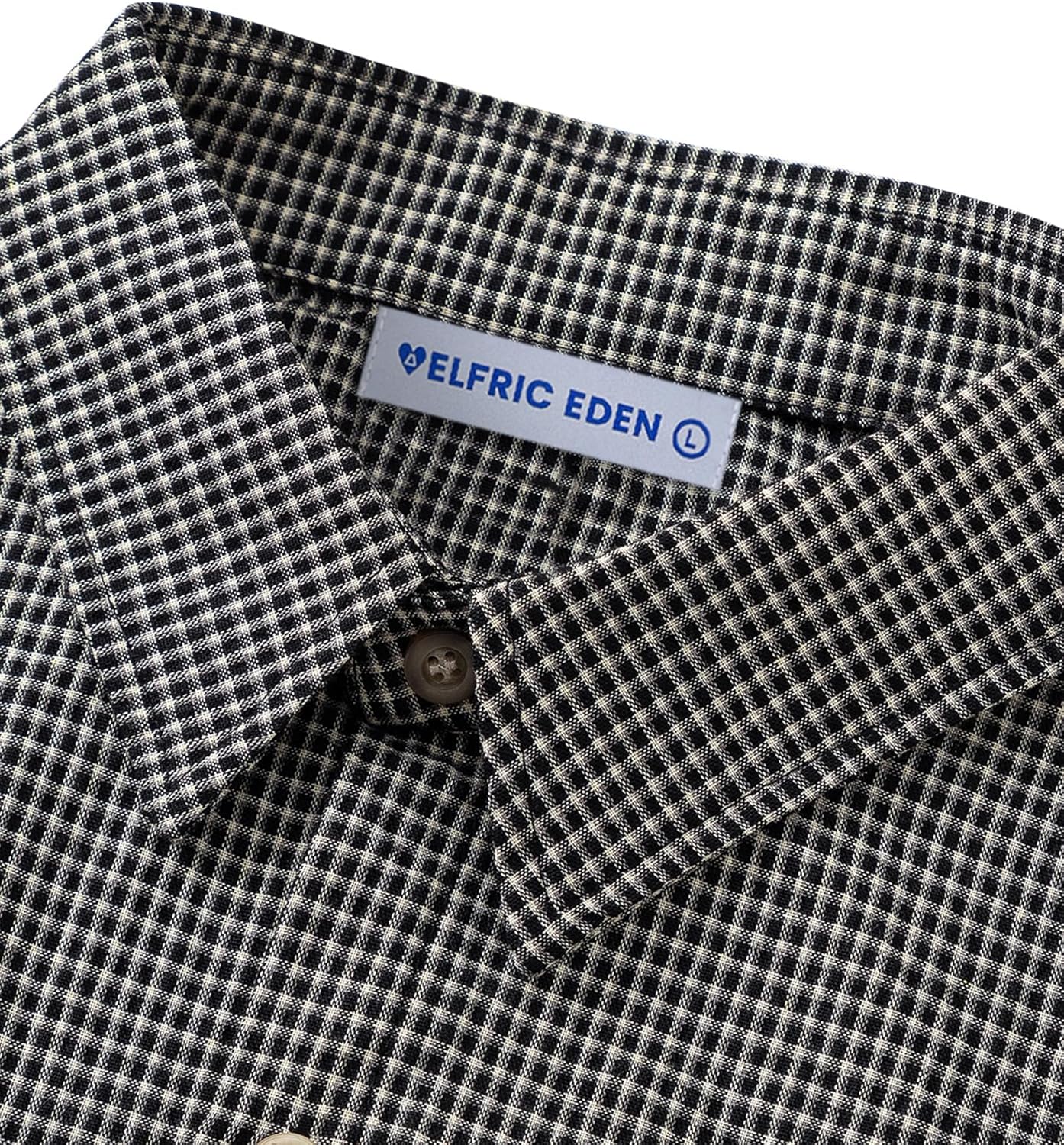 Aelfric Eden Mens Button Down Plaid Shirts Short Sleeve Oversized Polo Tee Vintage T Shirts - Image 3