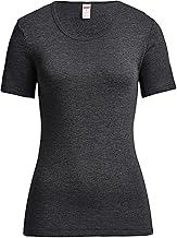 Conta Thermal Short Sleeve Shirt, T-Shirt with Natural Cotton, Warming Underwear for Women, Crew Neck, Women's Clothing, in Navy Melange, Sizes: 36/XS - 50/4XL