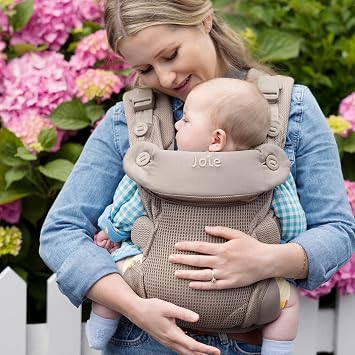 Joie Savvy Air 4-in-1 Mesh Ergonomic Baby Carrier, Breathable | 4 Carry Positions, Cooling Mesh Fabric, Padded Straps, and Lumbar Support