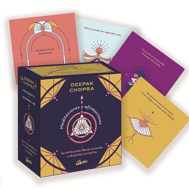 Portada de Meditaciones y Afirmaciones: 66 Cartas para Liberar Tu Mente y Despert