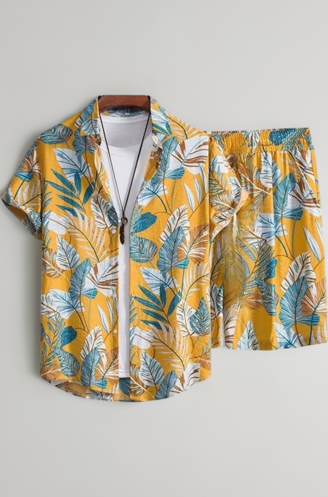 - Co Ord Set for Men | Trendy Night Dress for Boys | T-Shirt and Shorts Combo for Lounge | Stylish Summer and Travel Wear | Men's Matching Two-Piece for Vacation