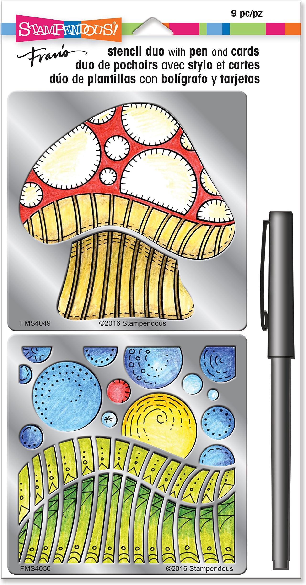 Mushroom Duo Stencil Set