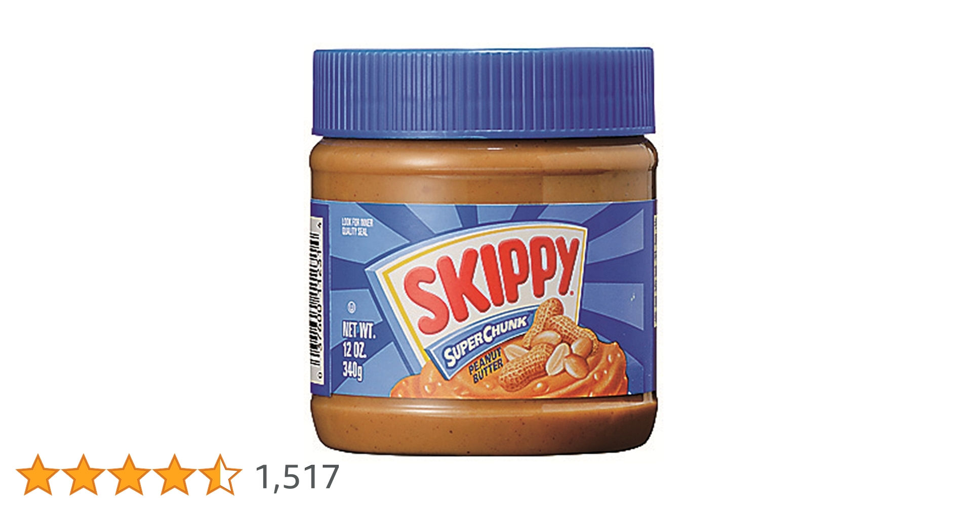 Amazon.co.jp: Skippy Peanut Butter Chunk Additive Free 12 oz
