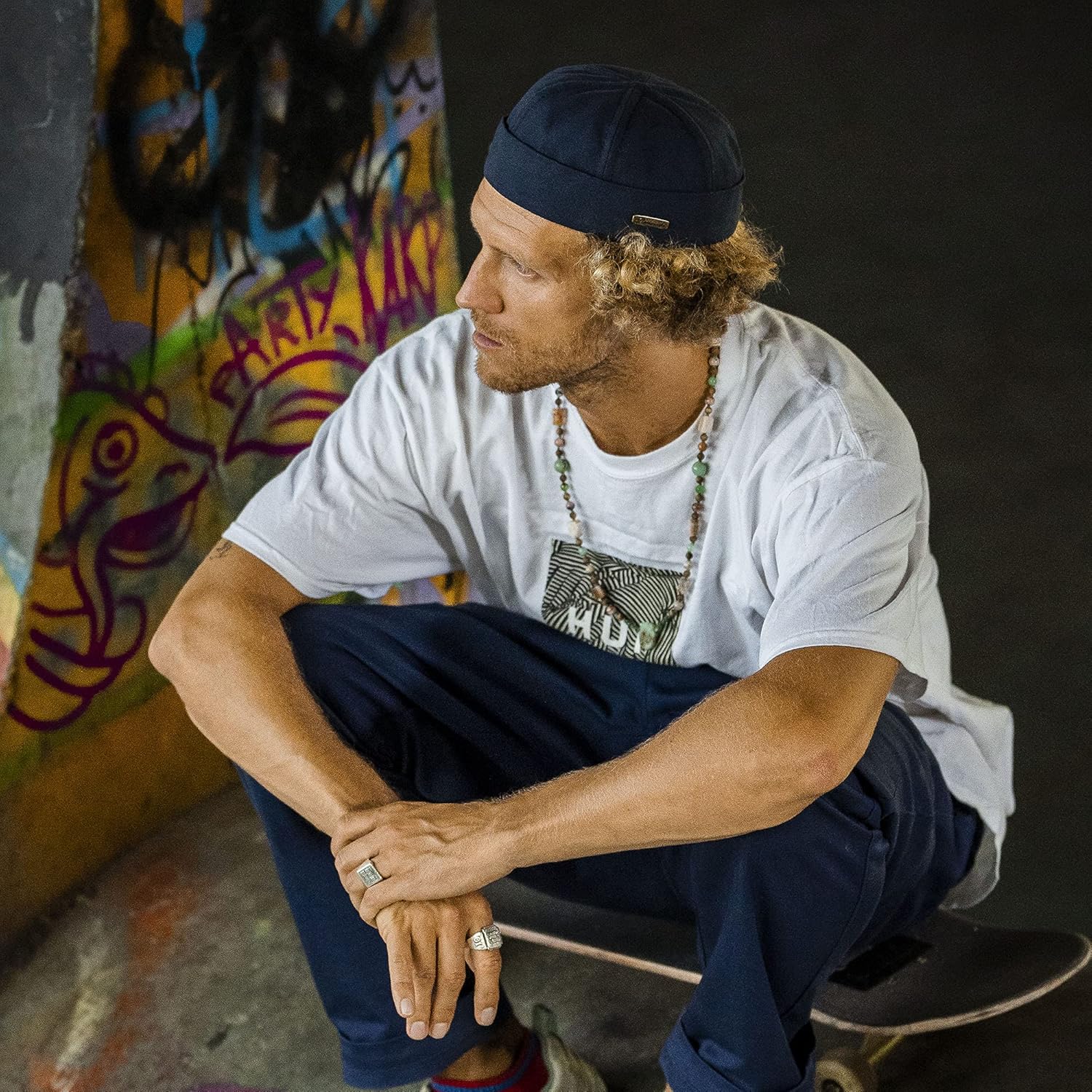 Sterkowski Model Docker | 100% Softened Cotton Beanie for Men and Women | Summer Breathable Skull Cap Without Lining - Image 3