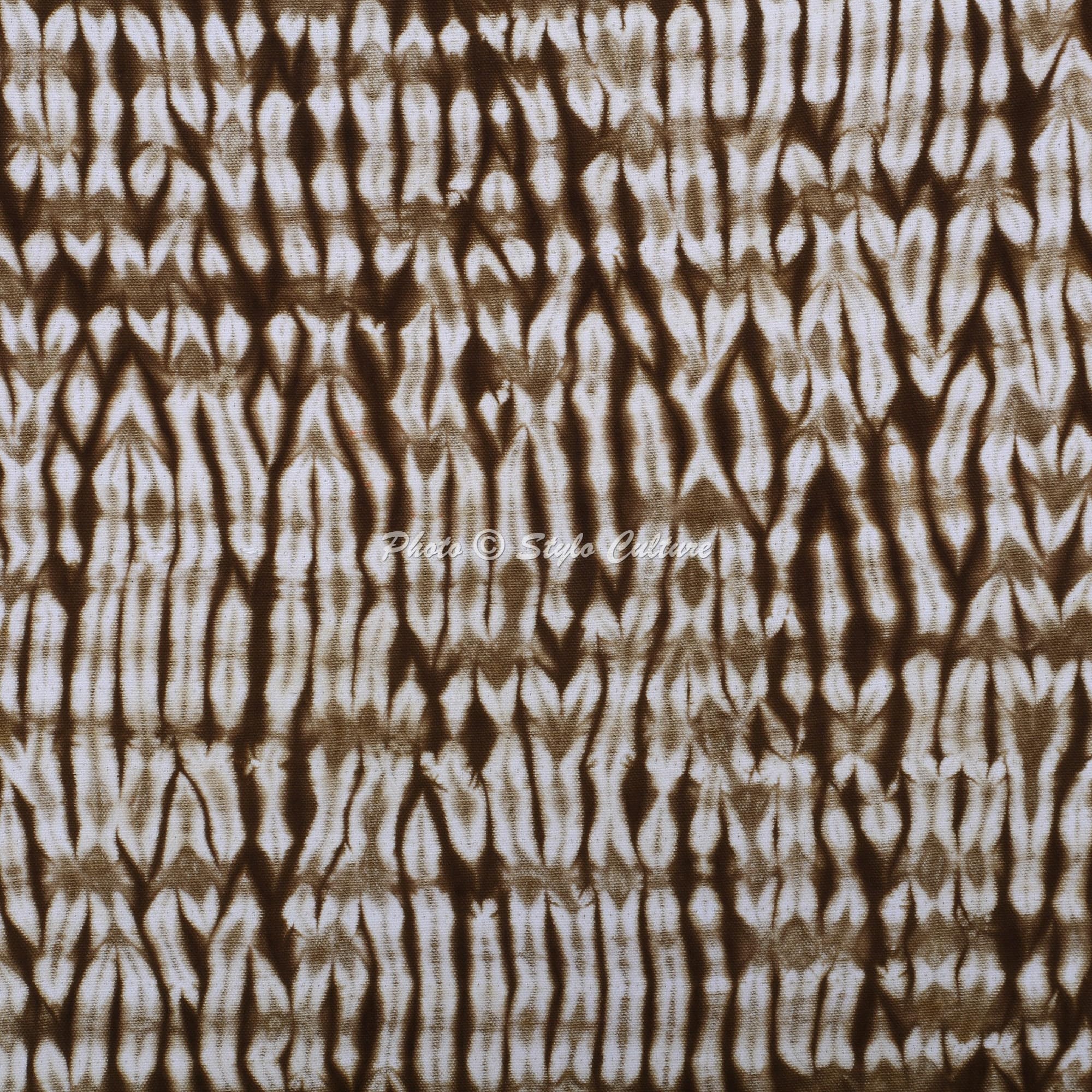 Bohemien Dekorativ Baumwolle Couch Kissenbezüge 50x50 cm Braun Dekokissen Shibori Tie Dye Schlafzimmer Sofa Kissen Bezüge Batik Quadrat Dekokissenbezüge Kissenhullen - 5 STK.