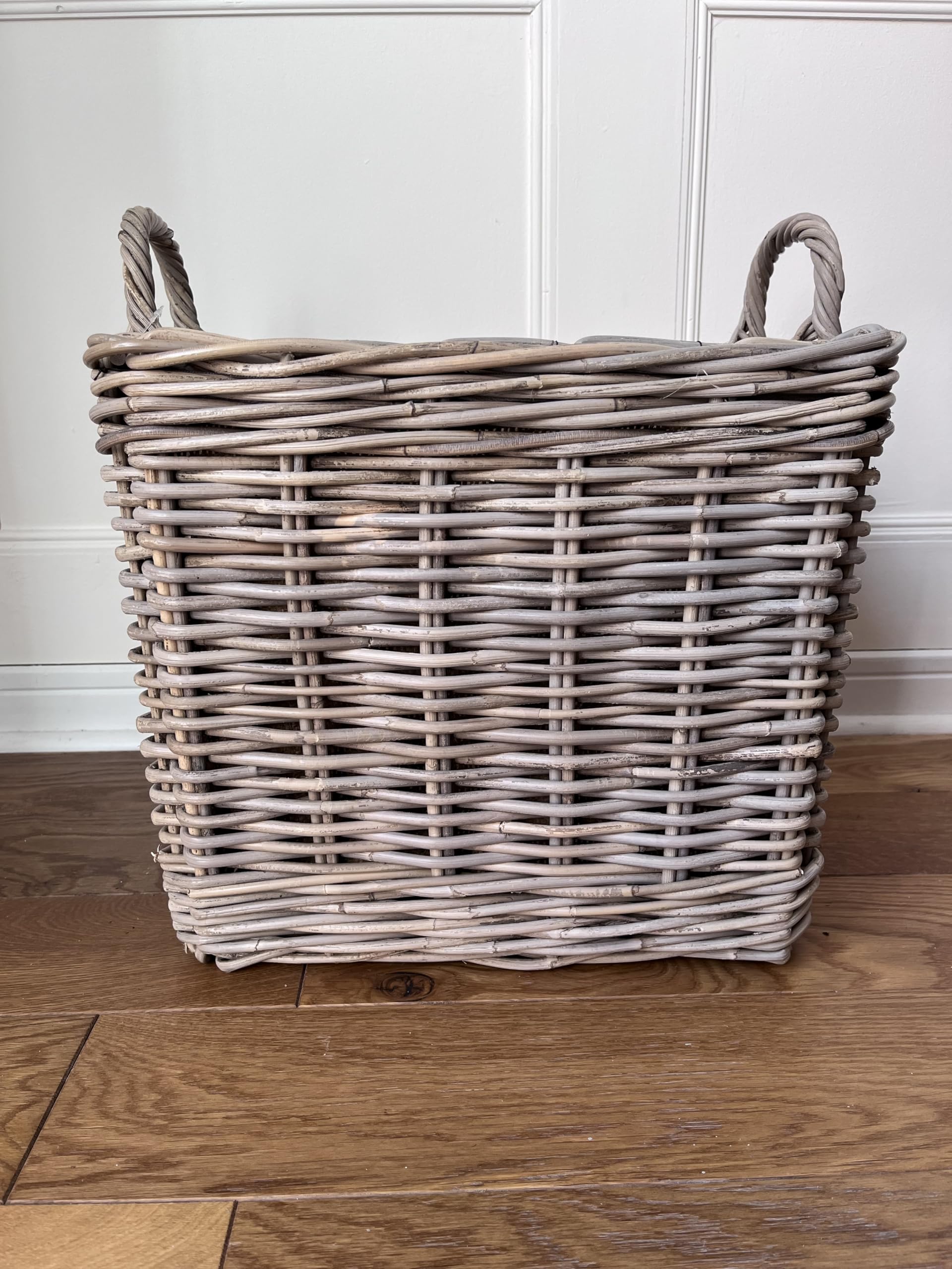 Wholesome Home Rattan Storage BasketSquare (Large) from B&Q