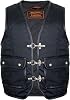 Fabric Bike Jacket in Black 3X Metal Fasteners 2 patch pockets without side Lacing