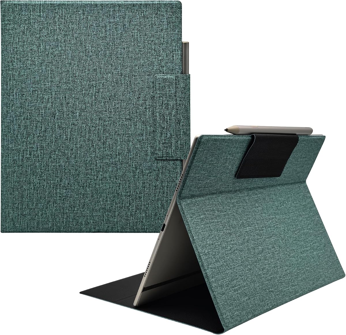 Funda con soporte magnético para Onyx Boox Go 10.3 Gen II Lumi/Go 10.3 Gen II, funda tipo libro ultrafina y ligera con encendido/apagado automático, hebilla para bolígrafo, cierre magnético (verde salvia)