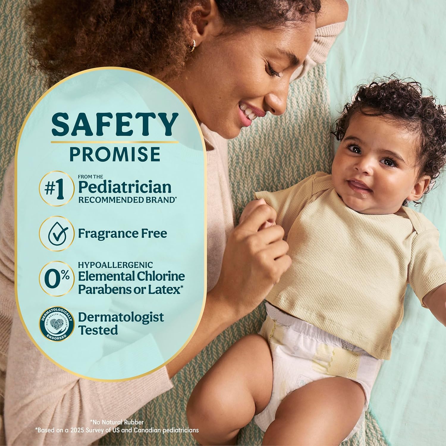 Swaddlers Diapers Size 5 20-37 lbs 132 Count Fragrance Free Hypoallergenic