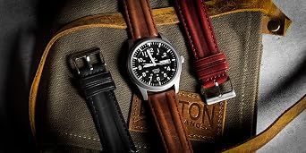 Barton Racing & Rally Horween Leather Straps with Integrated Quick Release Spring Bars - Watch Bands