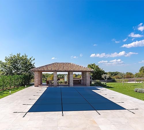 Vista 82 de WaterWarden Cubierta de seguridad sólida para alberca enterrada, cumple F1346 de la ASTM según UL, triple costura, con accesorios, 16 x 40 pies