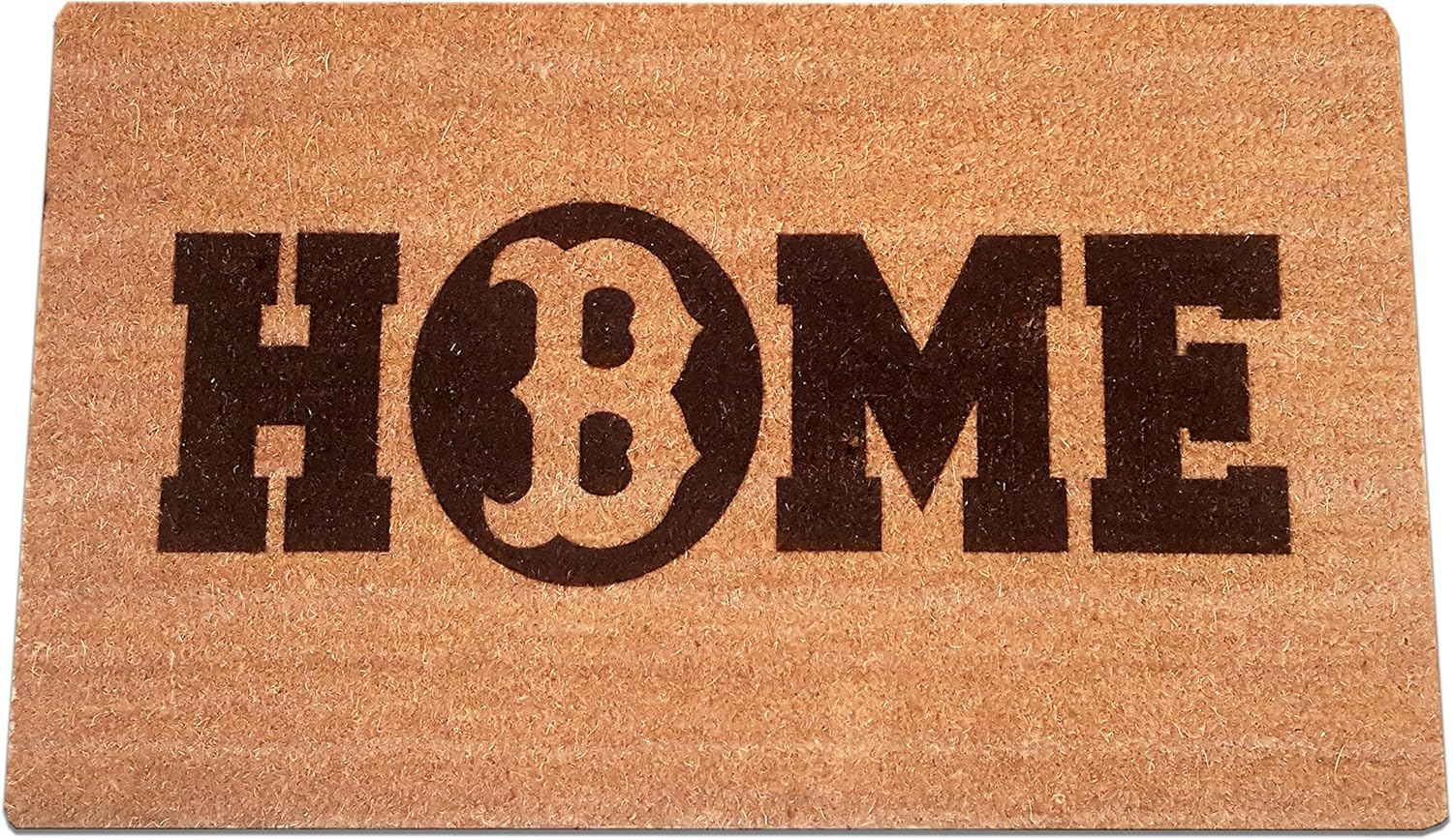 Boston Home Laser Engraved Coir Fiber Welcome Doormat 30” x 18”